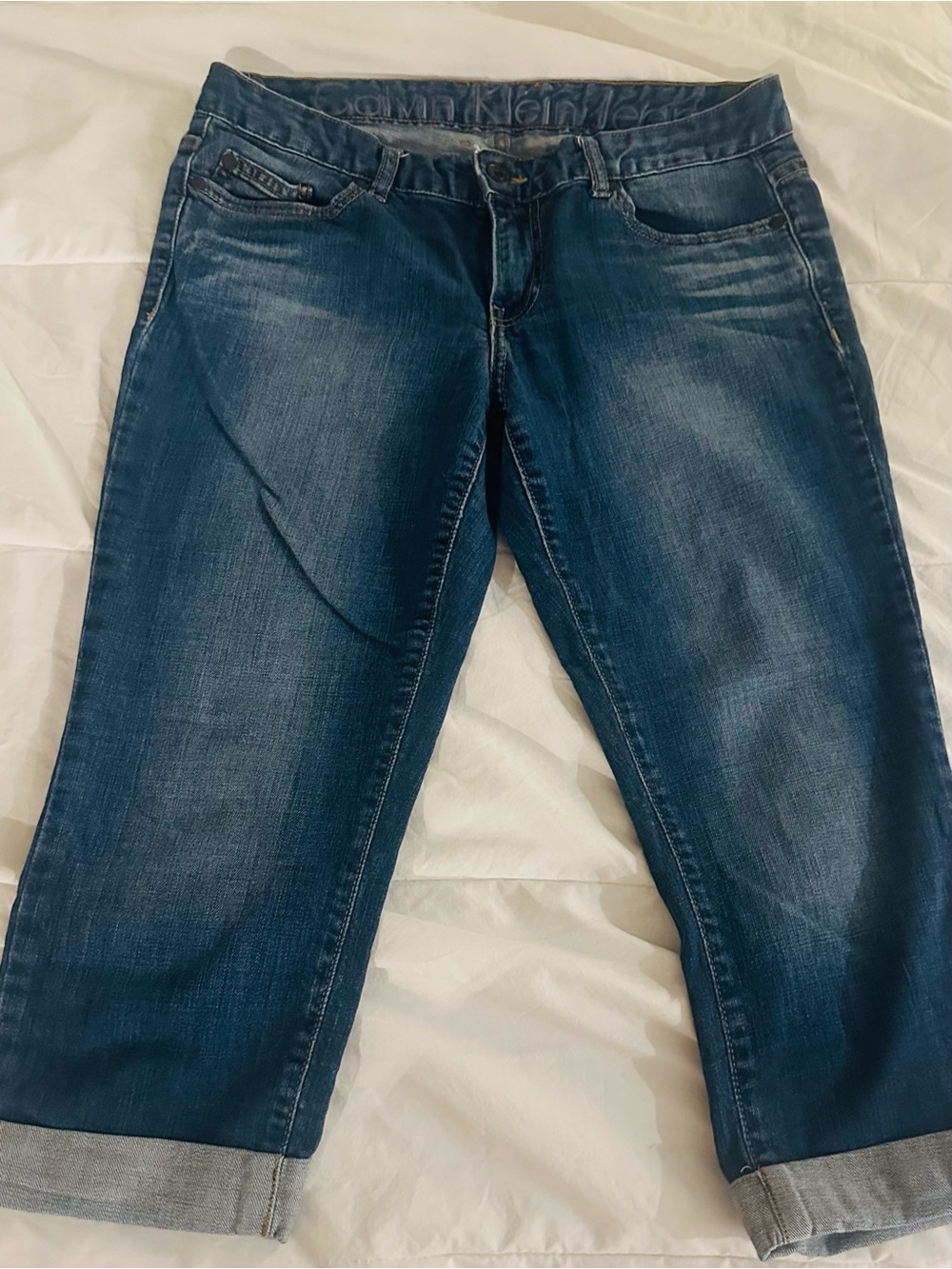 Calvin Klein Jeans Dark Blue Women’s Capri Jeans - Denim Size 8/29